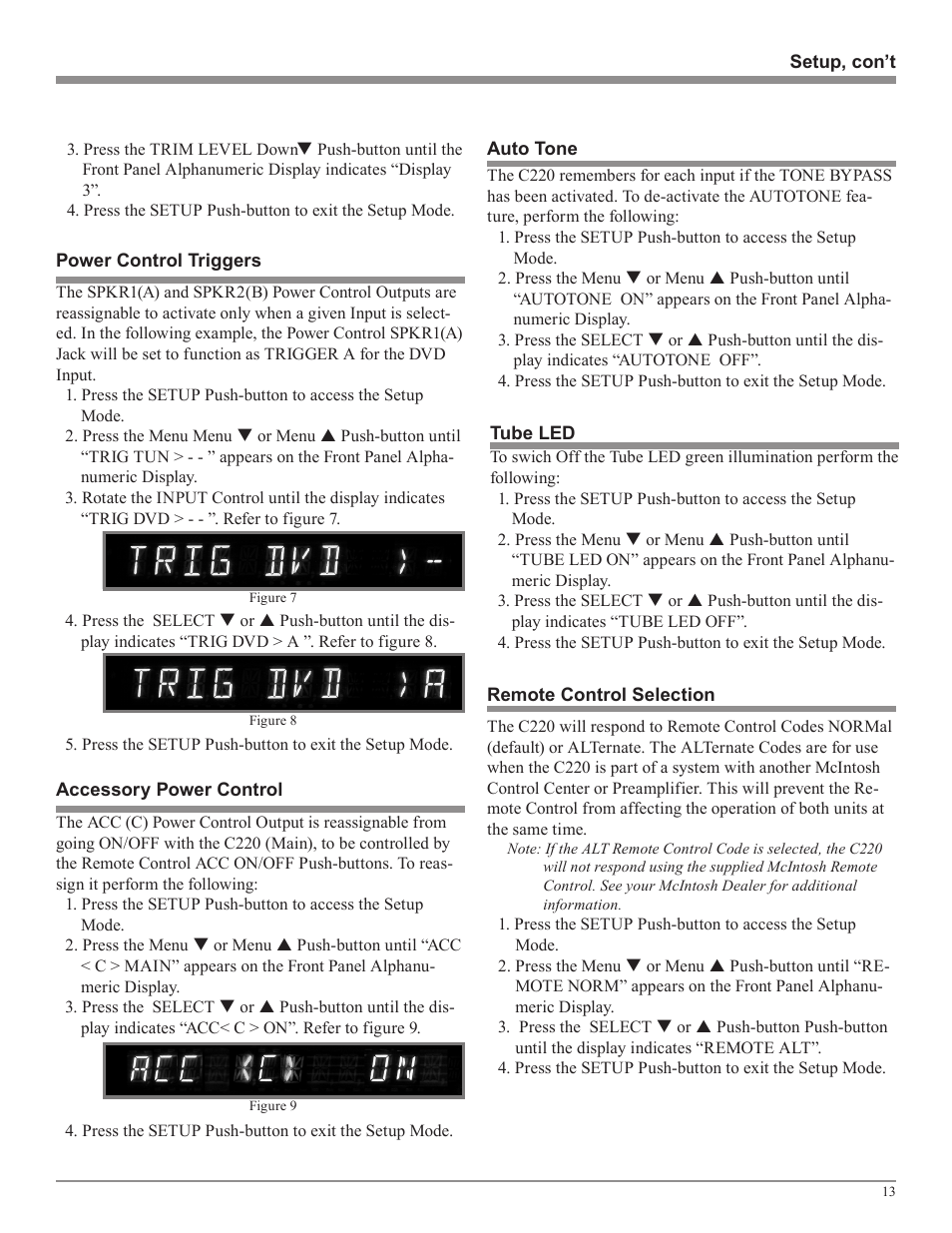 McIntosh C220 User Manual | Page 13 / 20