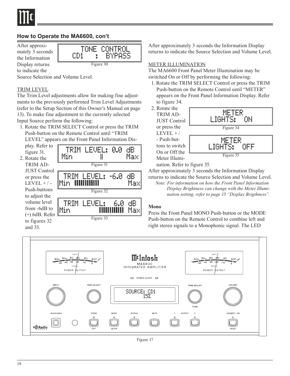 McIntosh MA6600 User Manual | Page 18 / 24