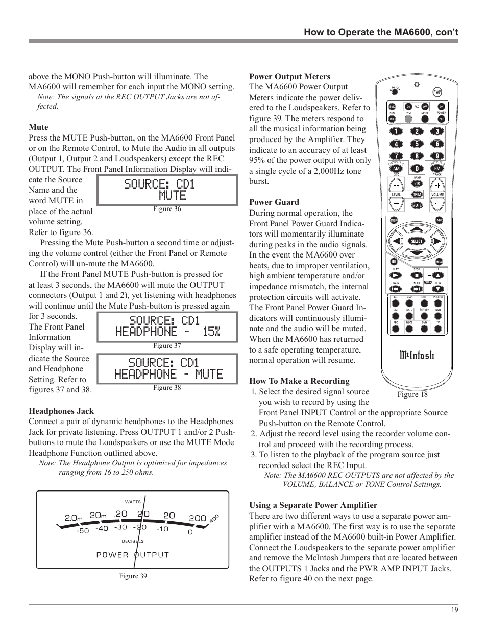 Source: cd1 15 | McIntosh MA6600 User Manual | Page 19 / 24