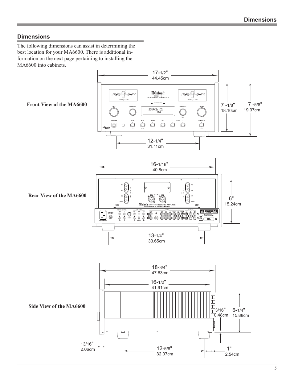 McIntosh MA6600 User Manual | Page 5 / 24