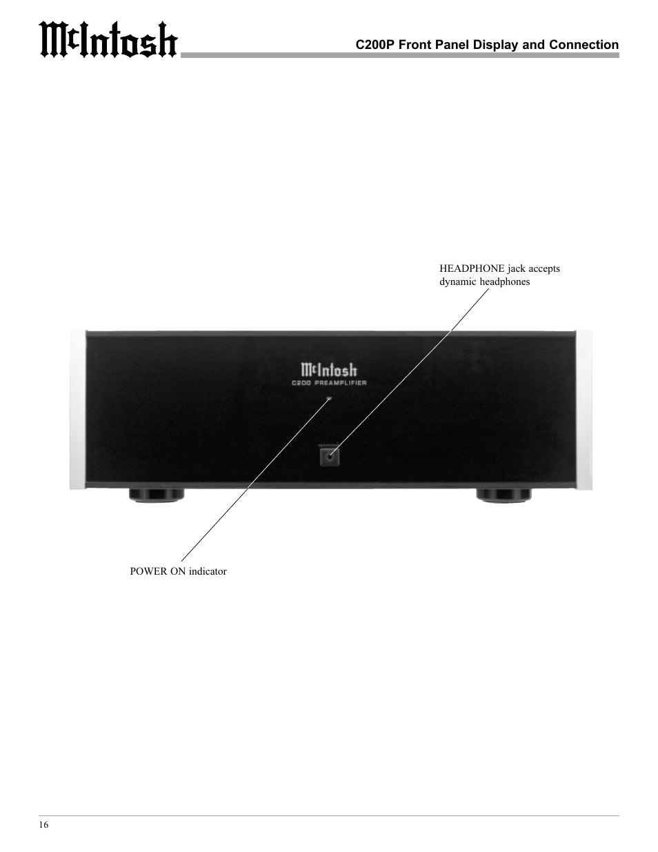 McIntosh C200 User Manual | Page 16 / 28