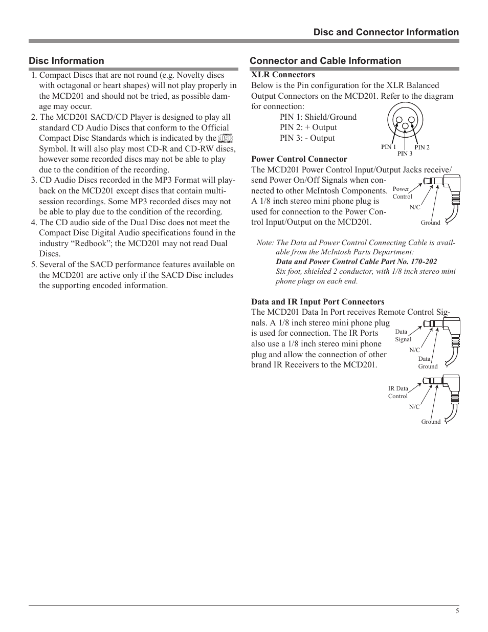 McIntosh MCD201 User Manual | Page 5 / 24