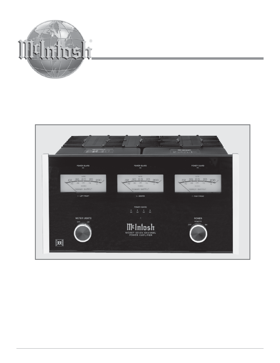 McIntosh MC207 User Manual | 24 pages