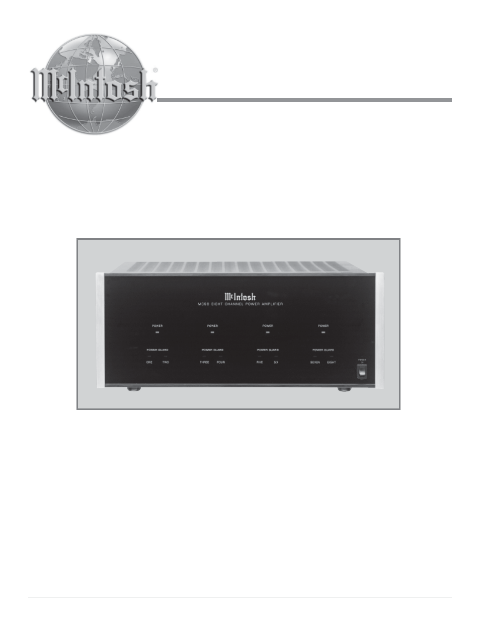 McIntosh MC58 User Manual | 16 pages
