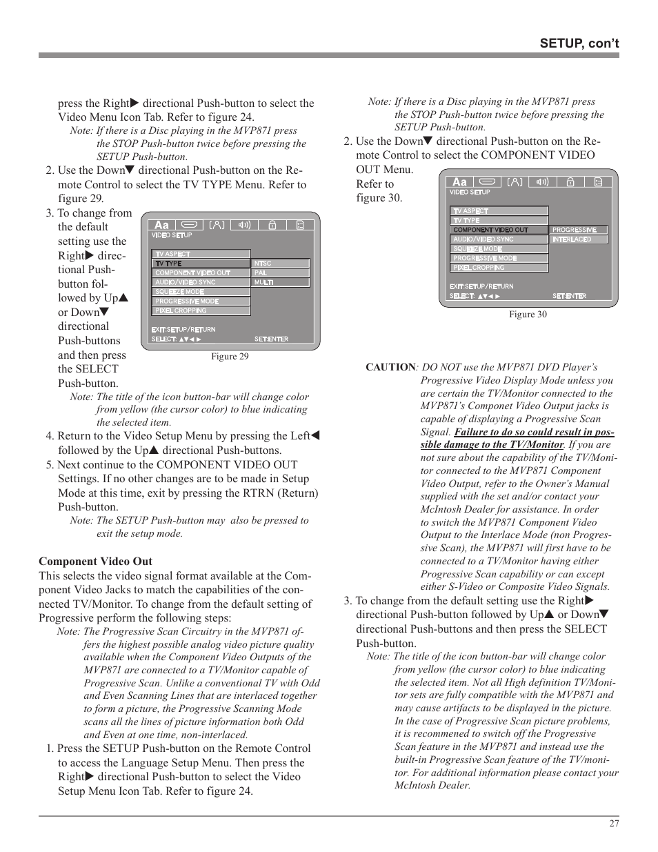 McIntosh MVP871 User Manual | Page 27 / 52