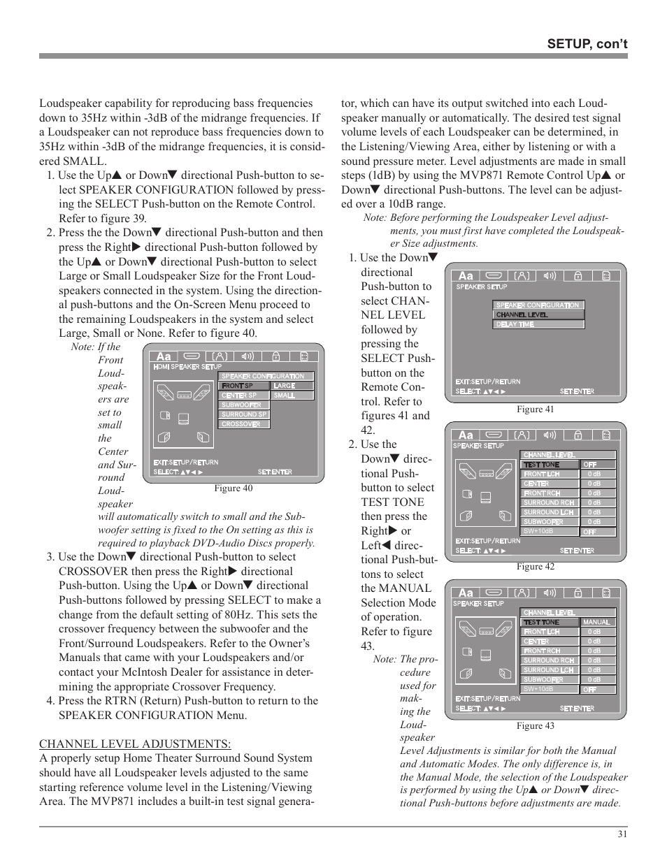 McIntosh MVP871 User Manual | Page 31 / 52