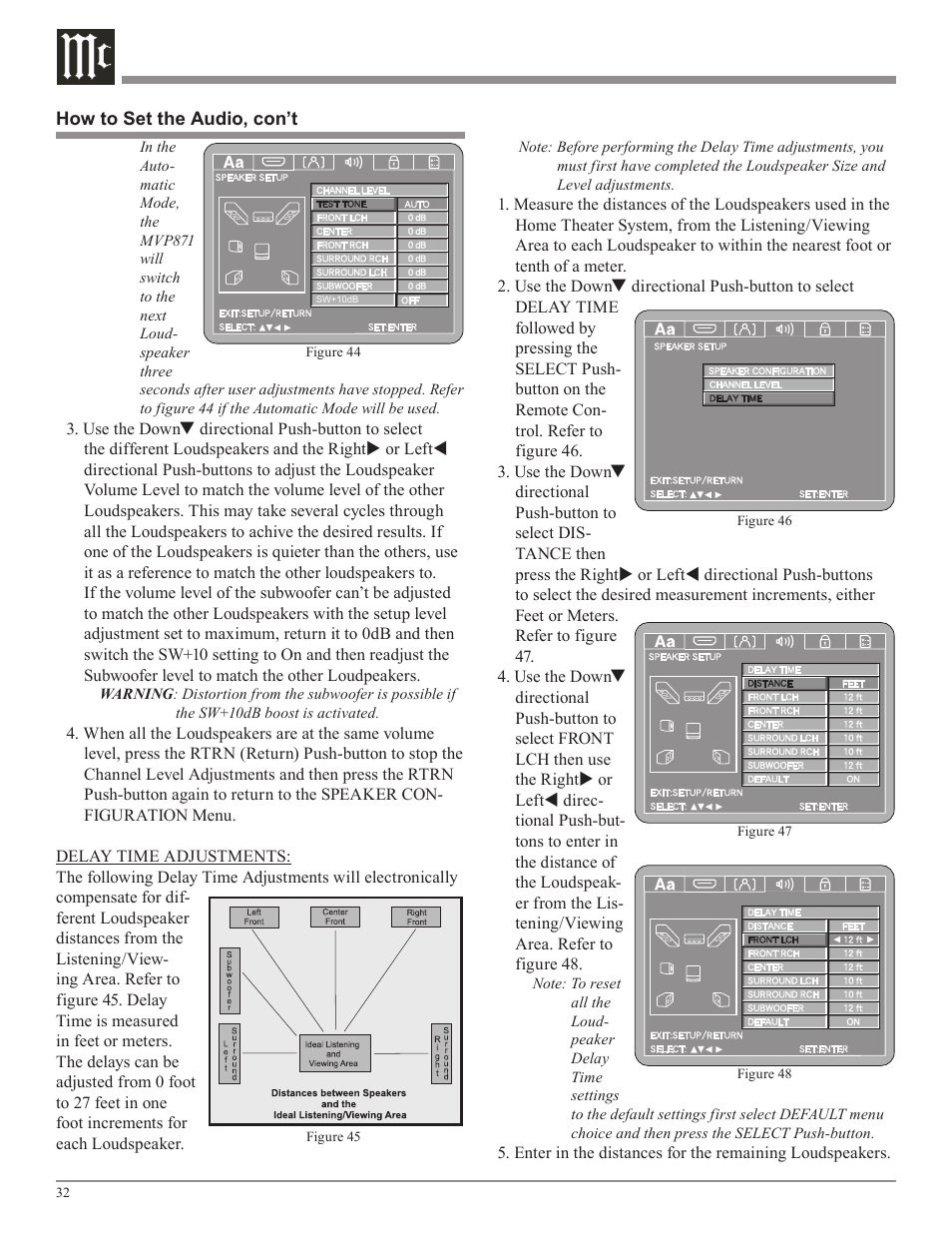 McIntosh MVP871 User Manual | Page 32 / 52