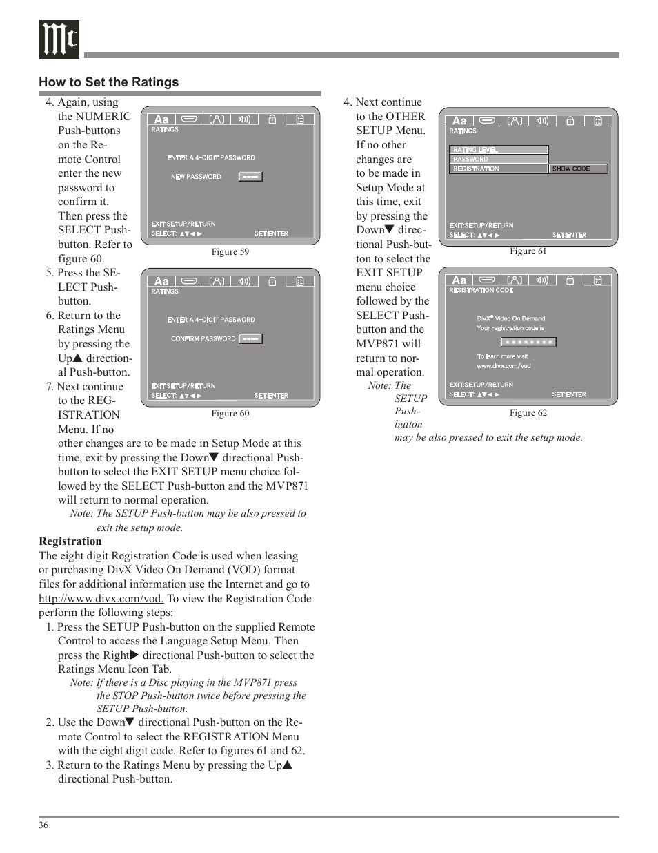 McIntosh MVP871 User Manual | Page 36 / 52