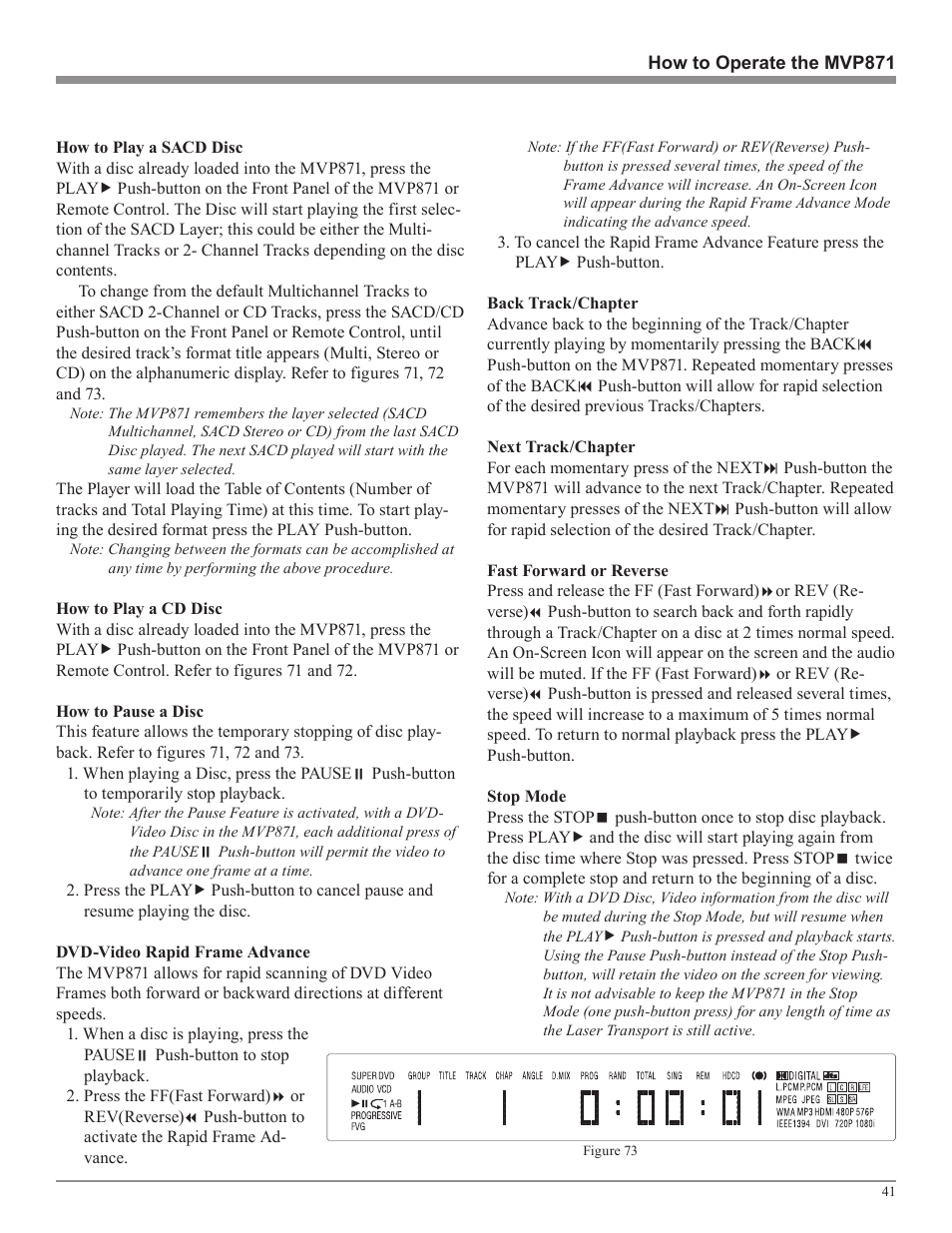 McIntosh MVP871 User Manual | Page 41 / 52