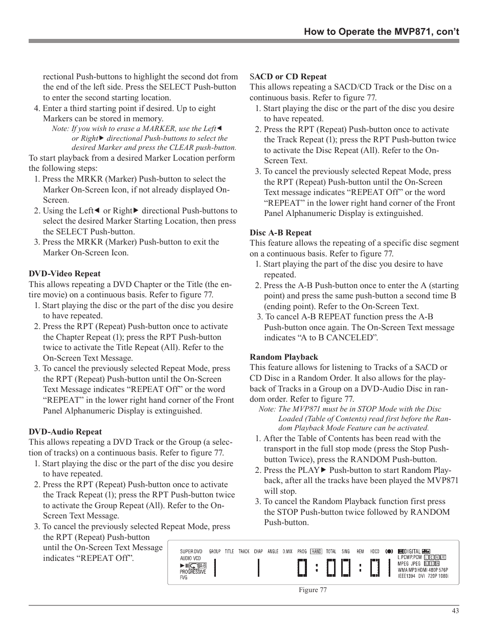 McIntosh MVP871 User Manual | Page 43 / 52
