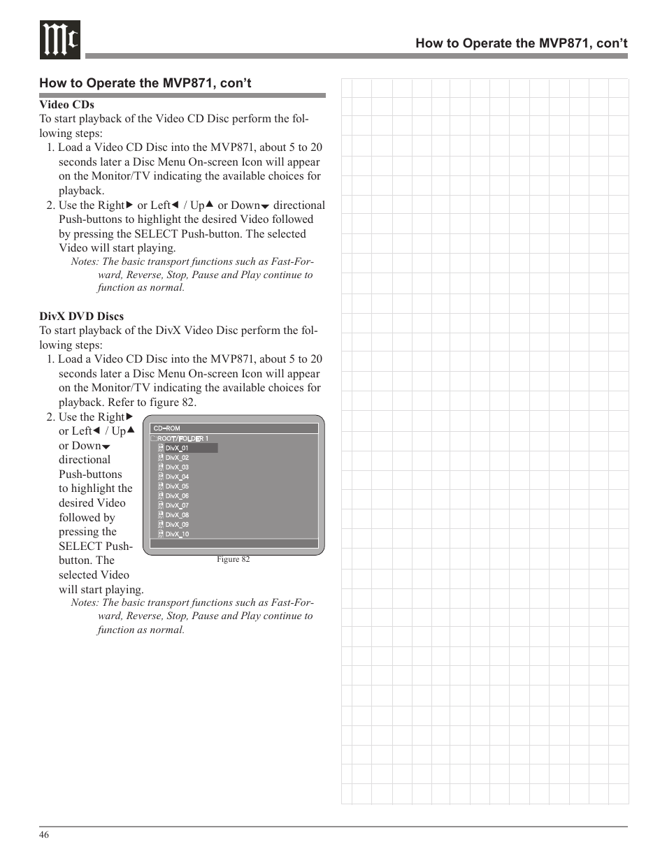 McIntosh MVP871 User Manual | Page 46 / 52