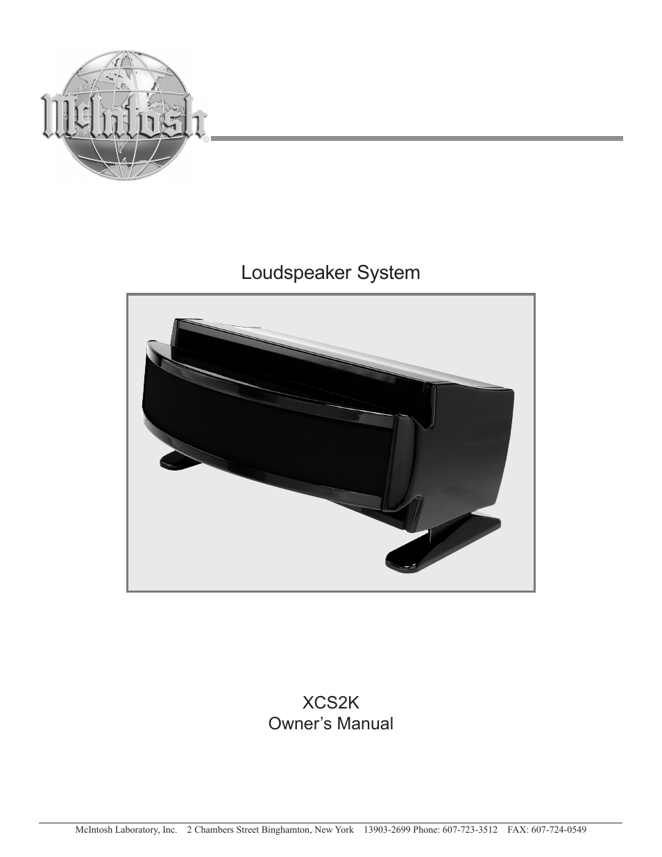McIntosh XCS2K User Manual | 20 pages