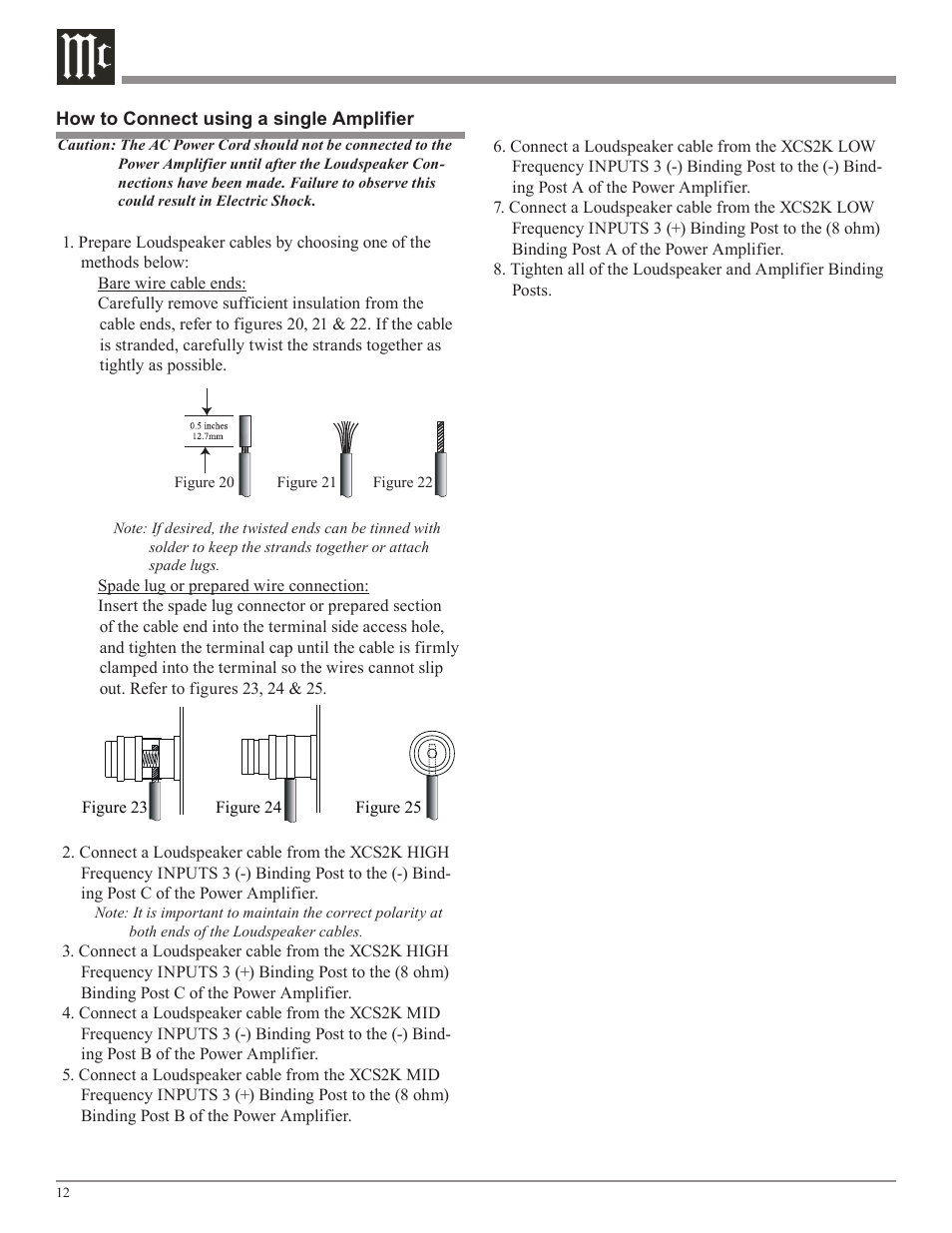 McIntosh XCS2K User Manual | Page 12 / 20