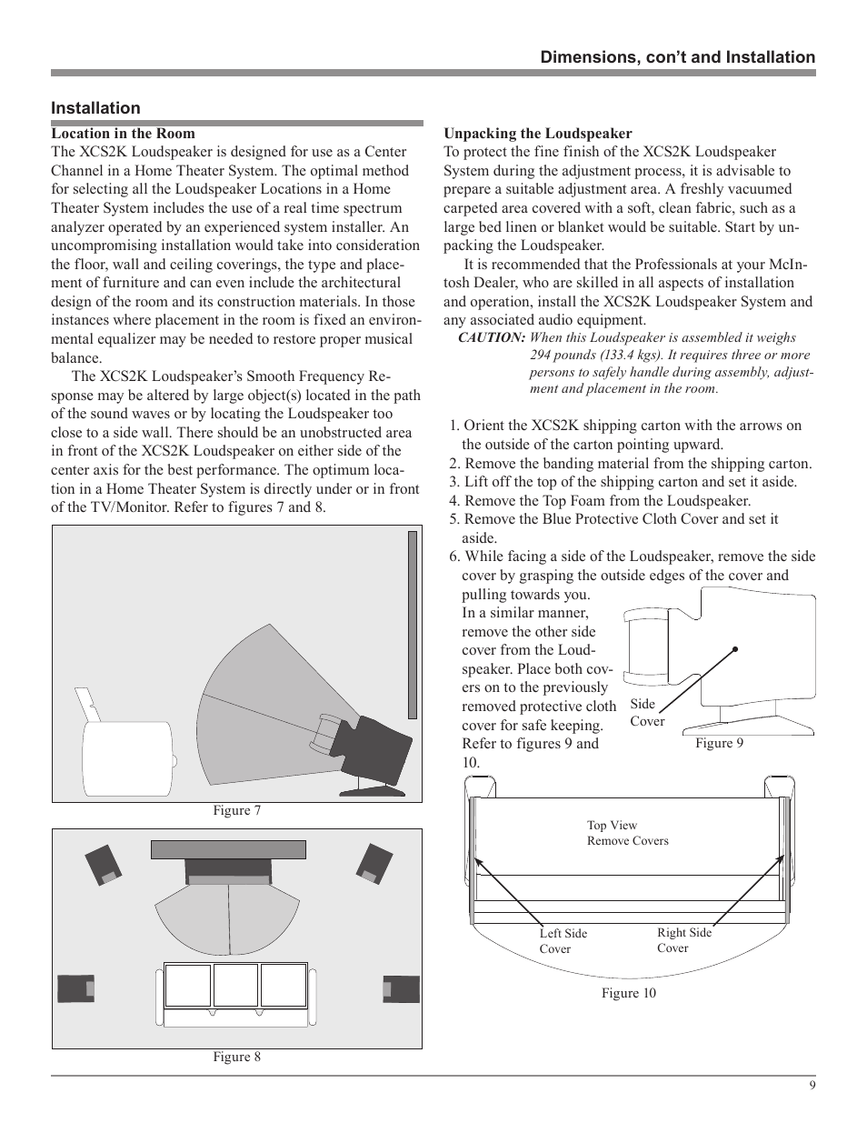 McIntosh XCS2K User Manual | Page 9 / 20