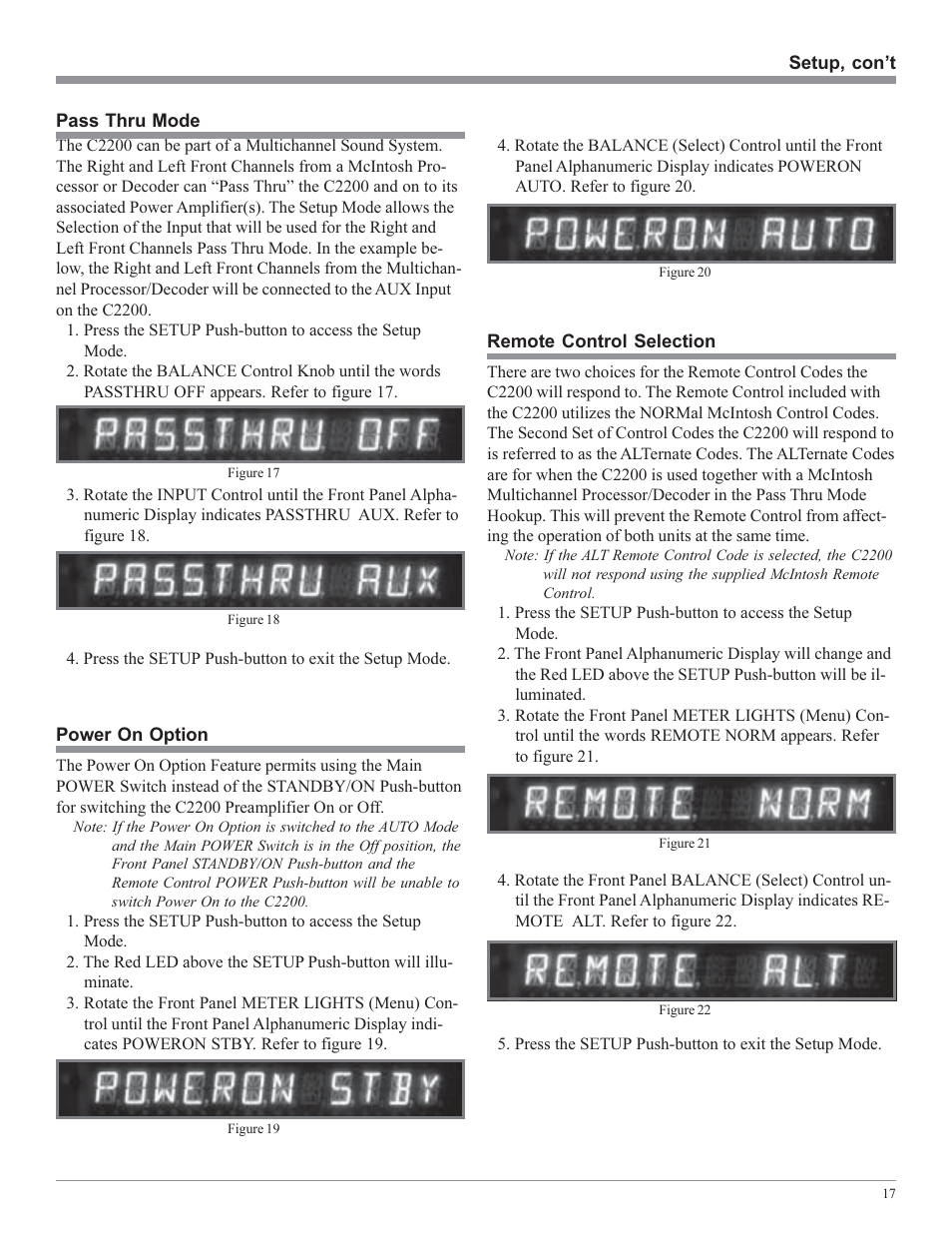 McIntosh C2200 User Manual | Page 17 / 28