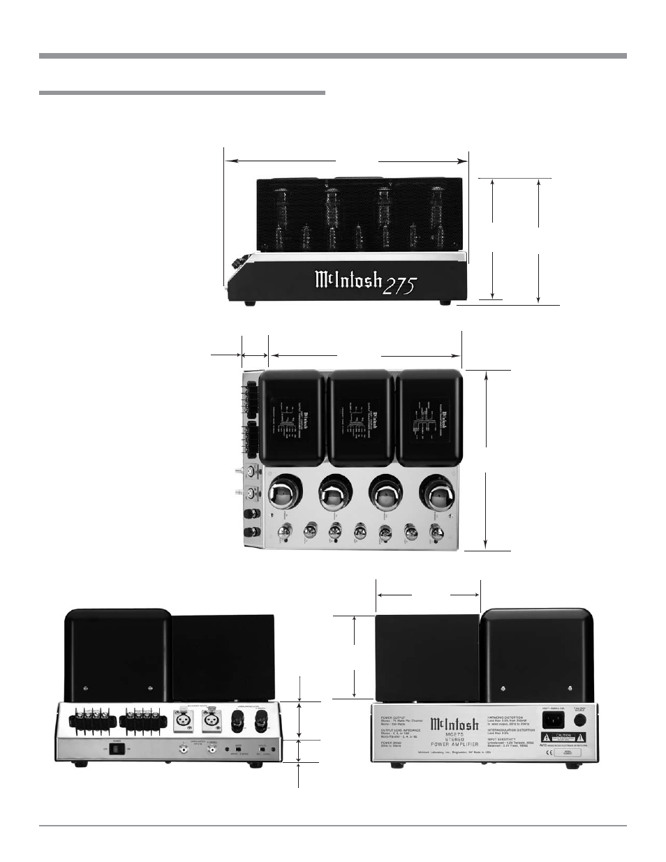 McIntosh MC275 User Manual | Page 5 / 16