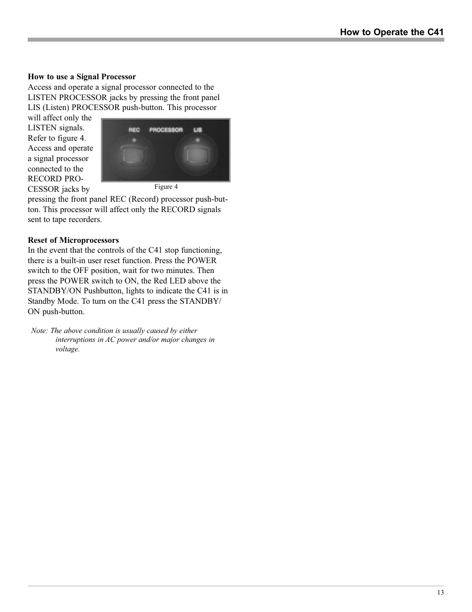 McIntosh C41 User Manual | Page 13 / 20