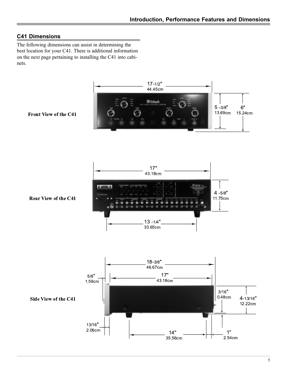 McIntosh C41 User Manual | Page 5 / 20