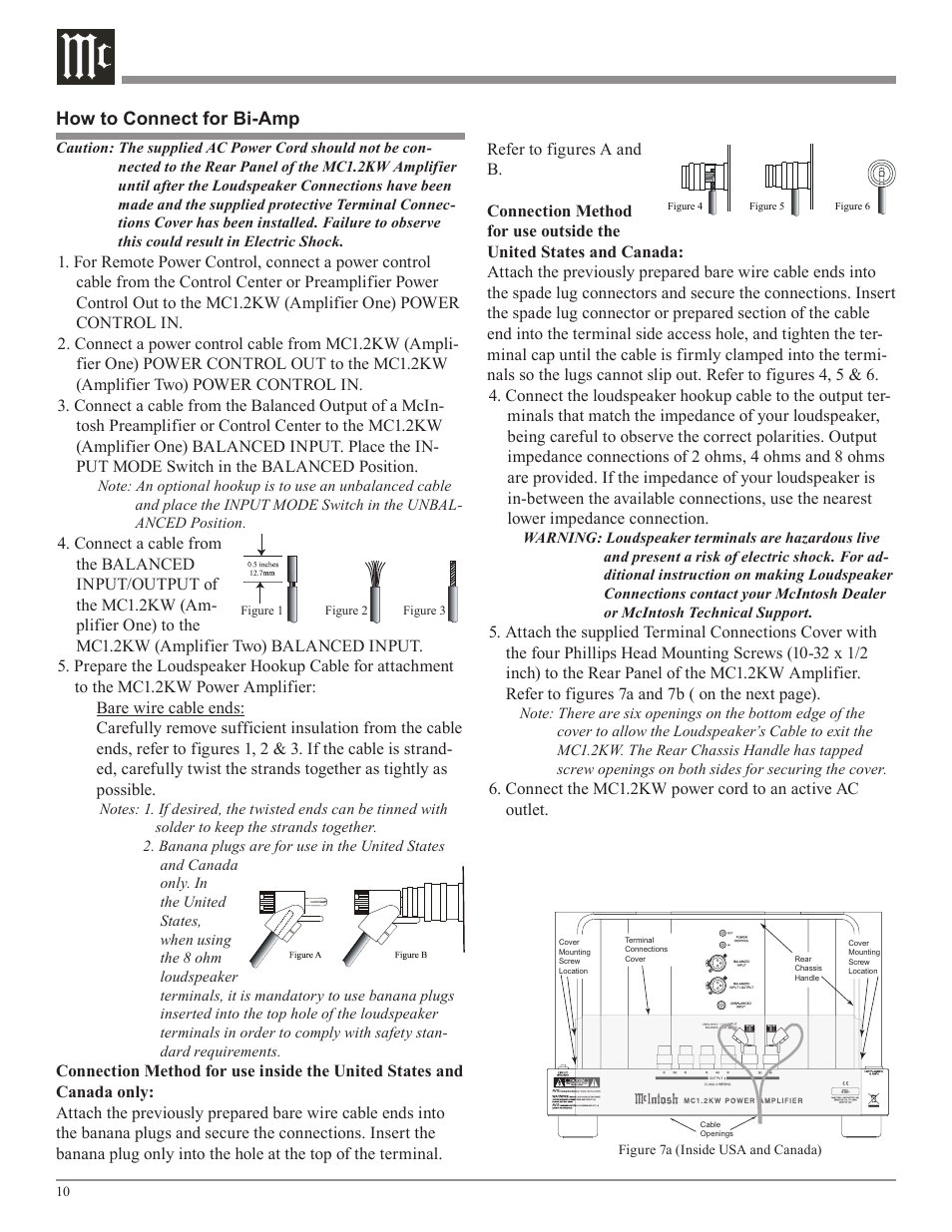 McIntosh MC1.2KW User Manual | Page 10 / 20