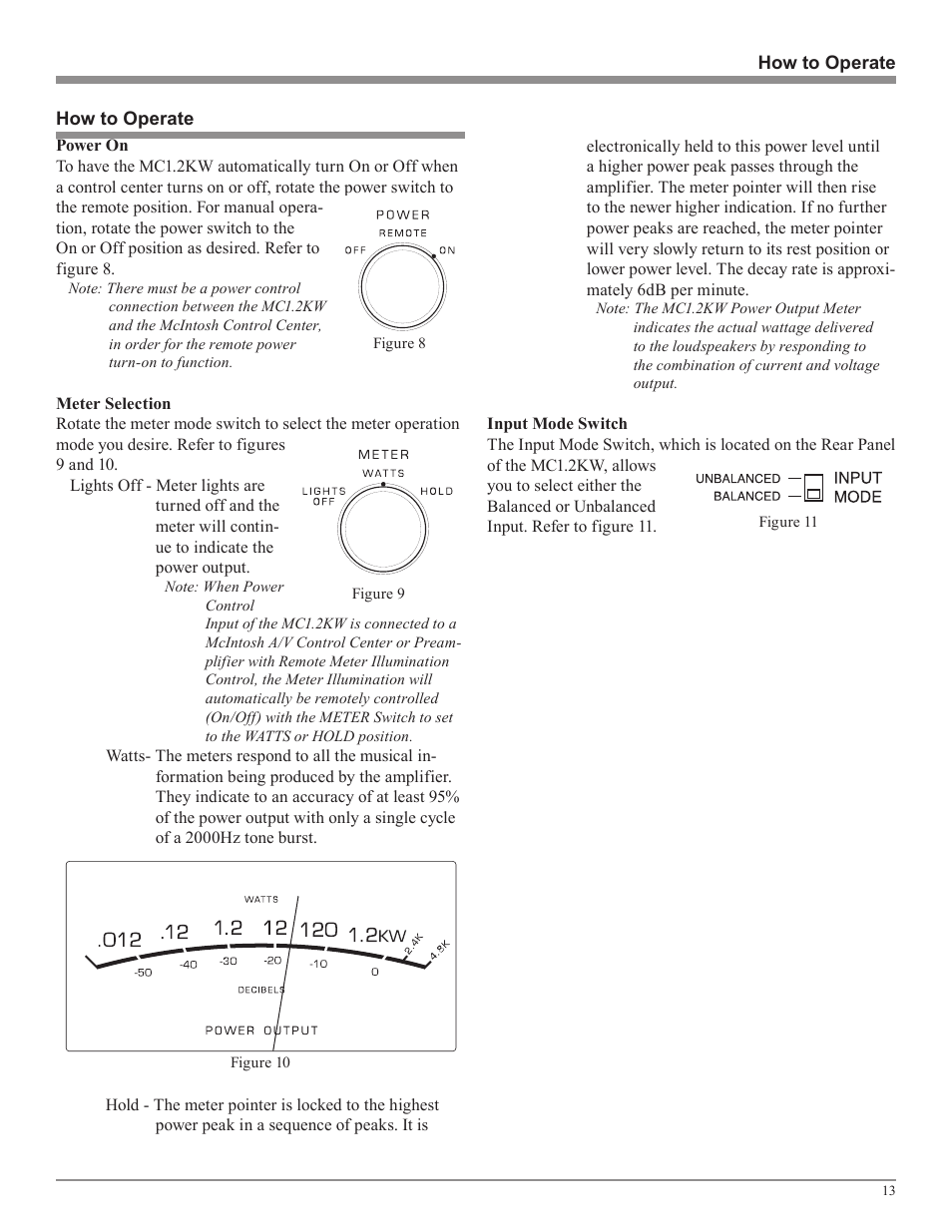 McIntosh MC1.2KW User Manual | Page 13 / 20