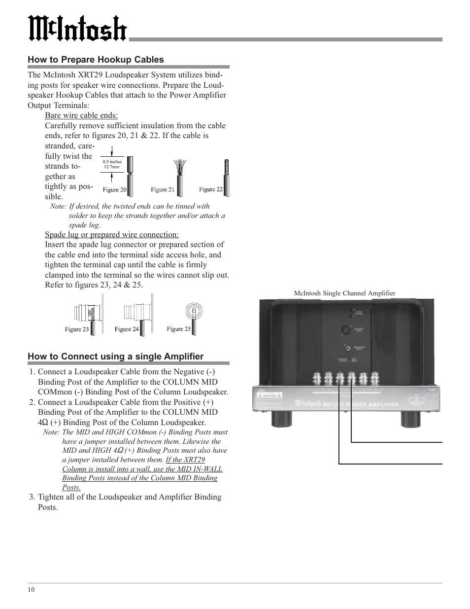 McIntosh XRT29 User Manual | Page 10 / 16