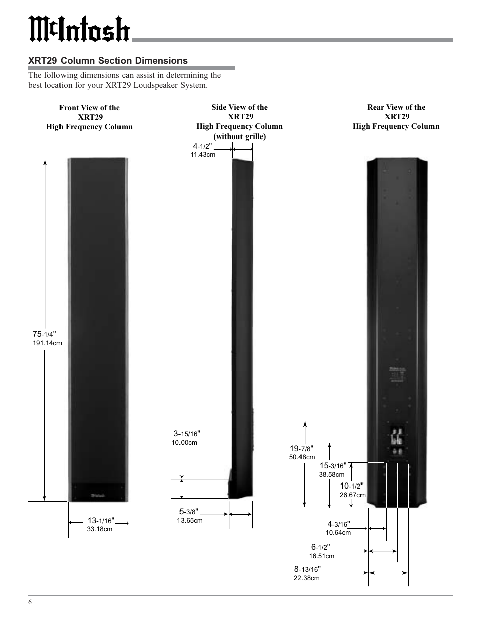 McIntosh XRT29 User Manual | Page 6 / 16