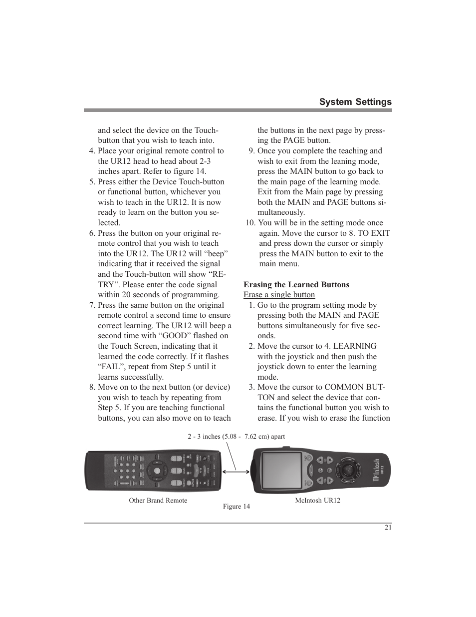 McIntosh UR12 User Manual | Page 21 / 48