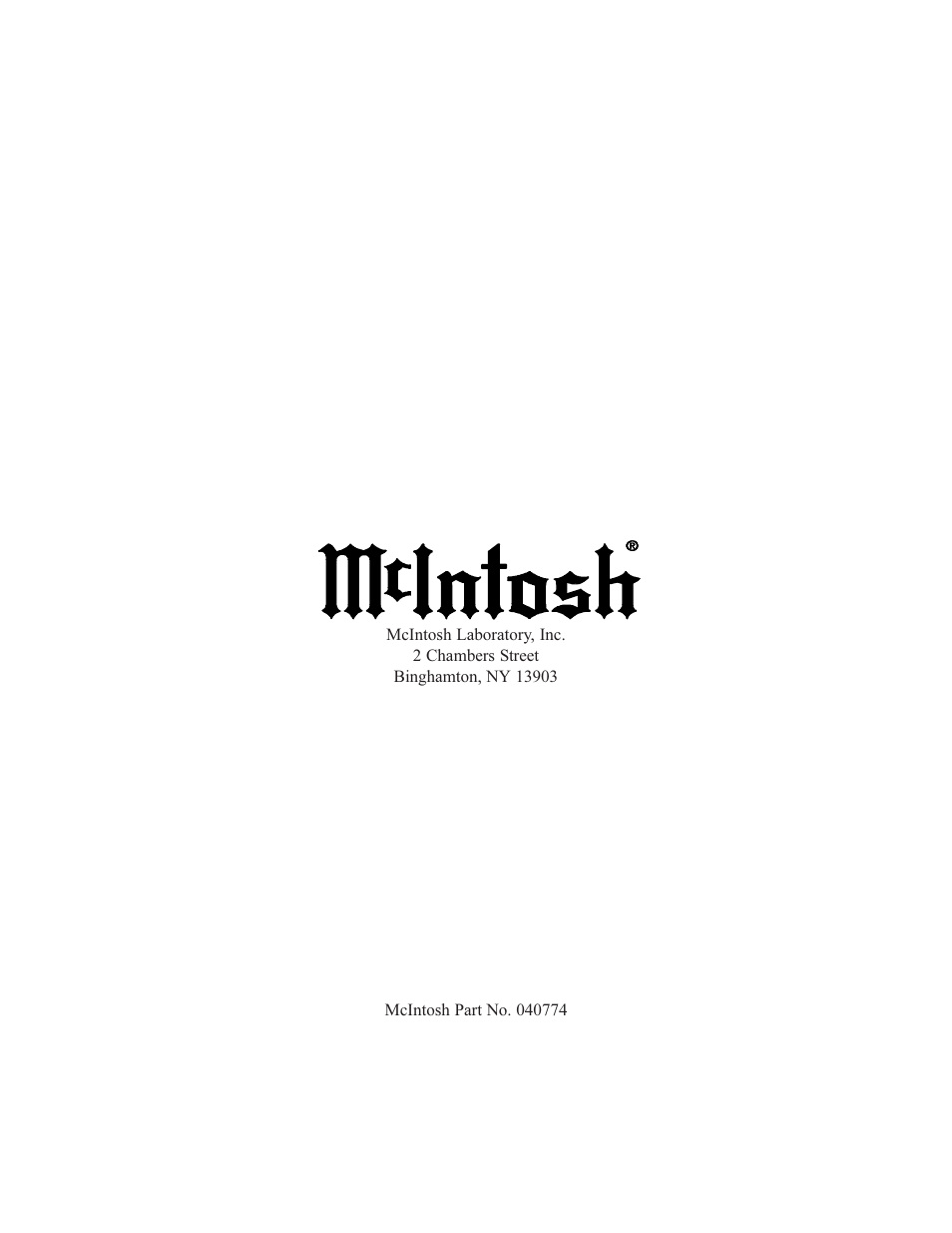 McIntosh UR12 User Manual | Page 48 / 48