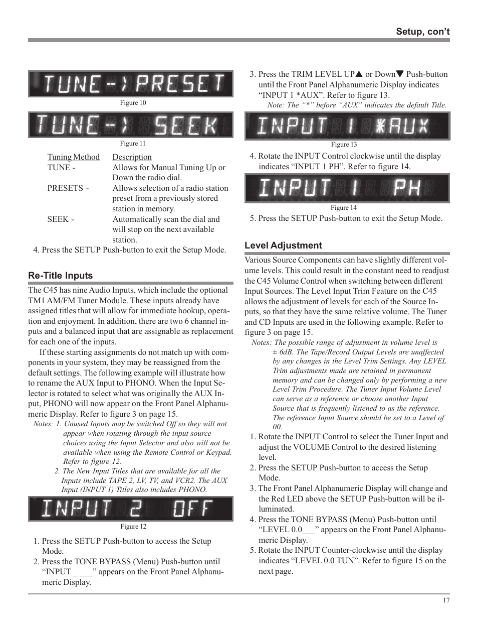 McIntosh Audio Control Center C45 User Manual | Page 17 / 36