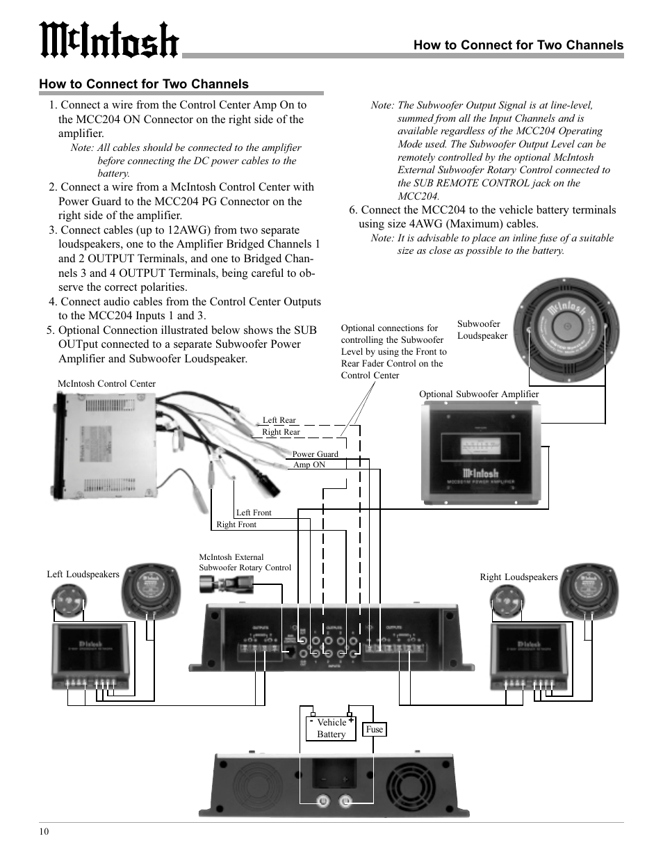 McIntosh MCC204 User Manual | Page 10 / 20