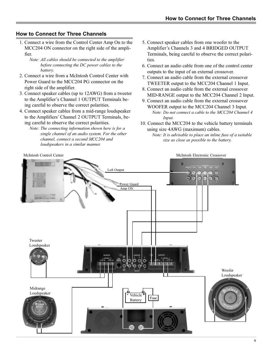 McIntosh MCC204 User Manual | Page 9 / 20