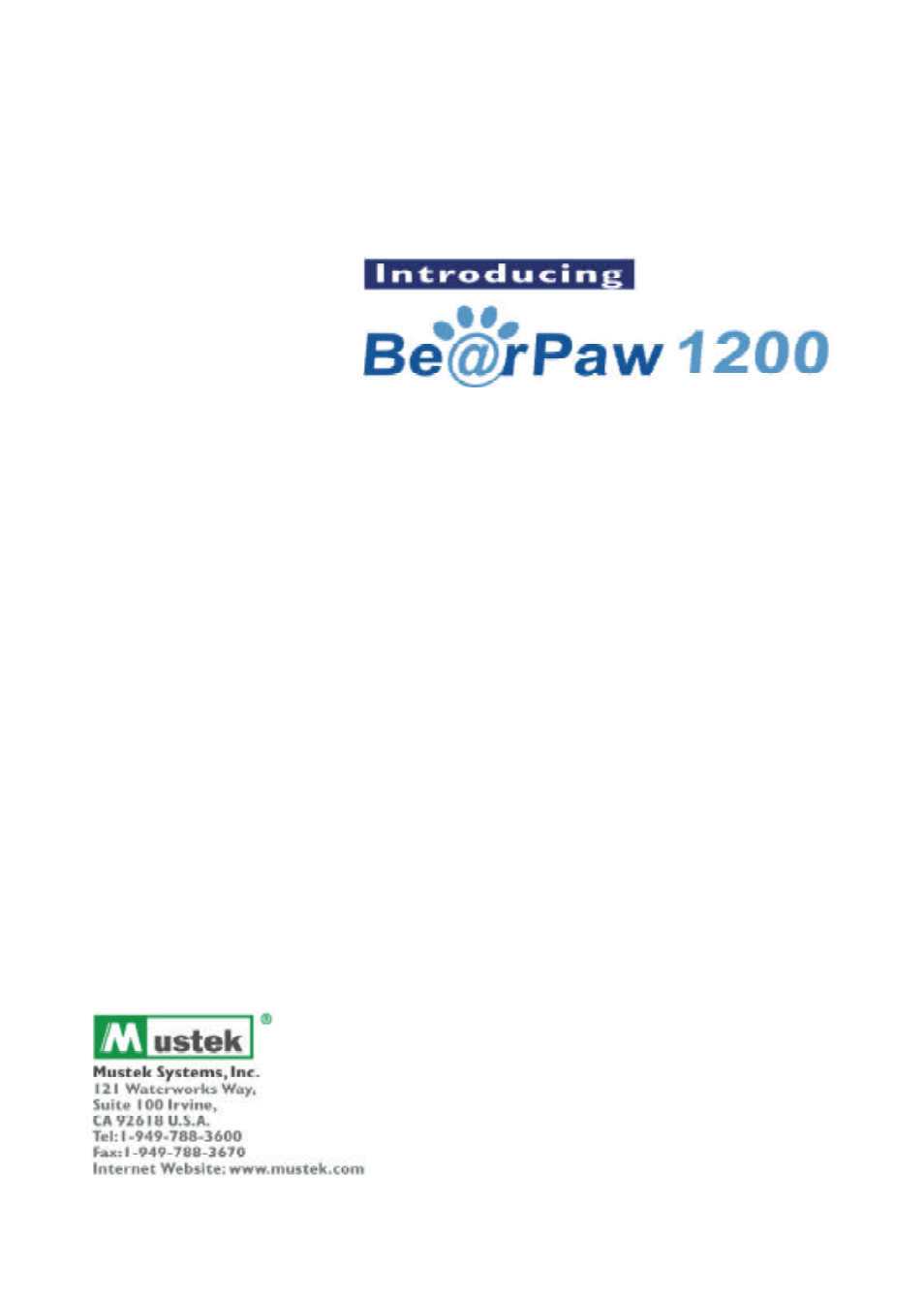 Mustek 1200 User Manual | 23 pages