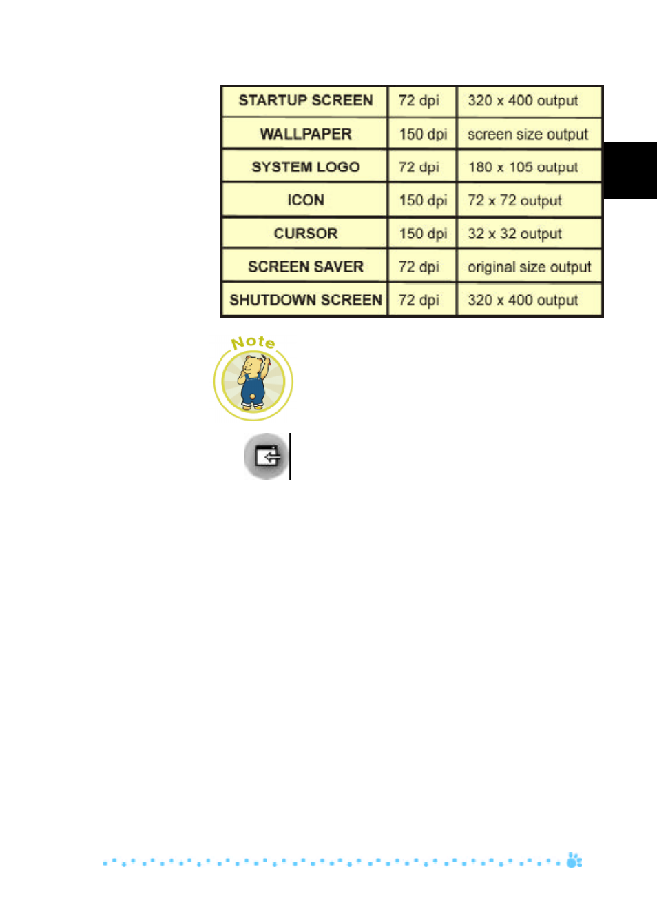 Personal style (non-changeable) default settings, Link | Mustek 1200 User Manual | Page 20 / 23