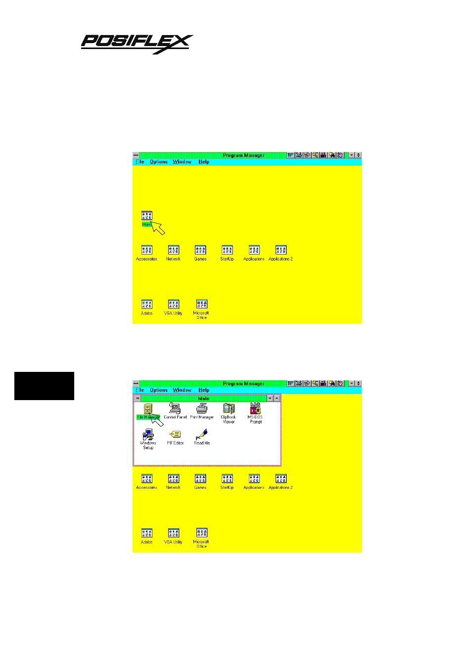 Windows 3.1 installation | Mustek TM KB3100 User Manual | Page 34 / 58