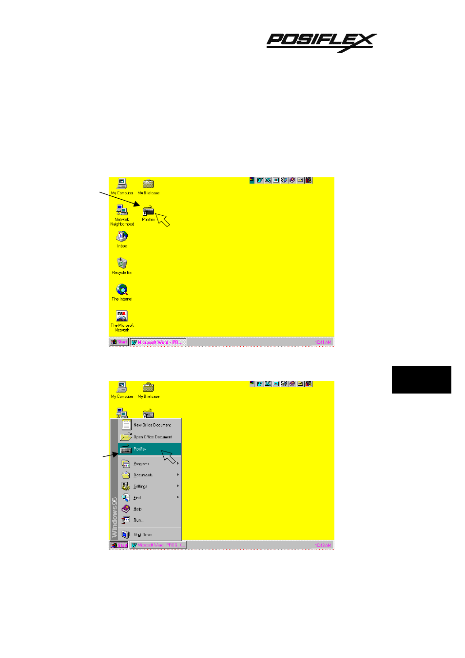 Starting programming, Under windows95 | Mustek TM KB3100 User Manual | Page 41 / 58