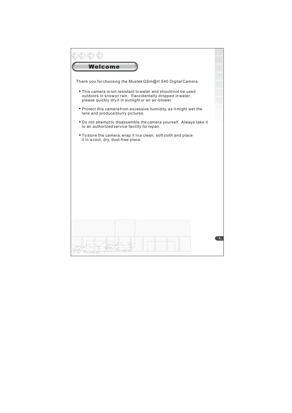 Welcome | Mustek S40 User Manual | Page 3 / 22