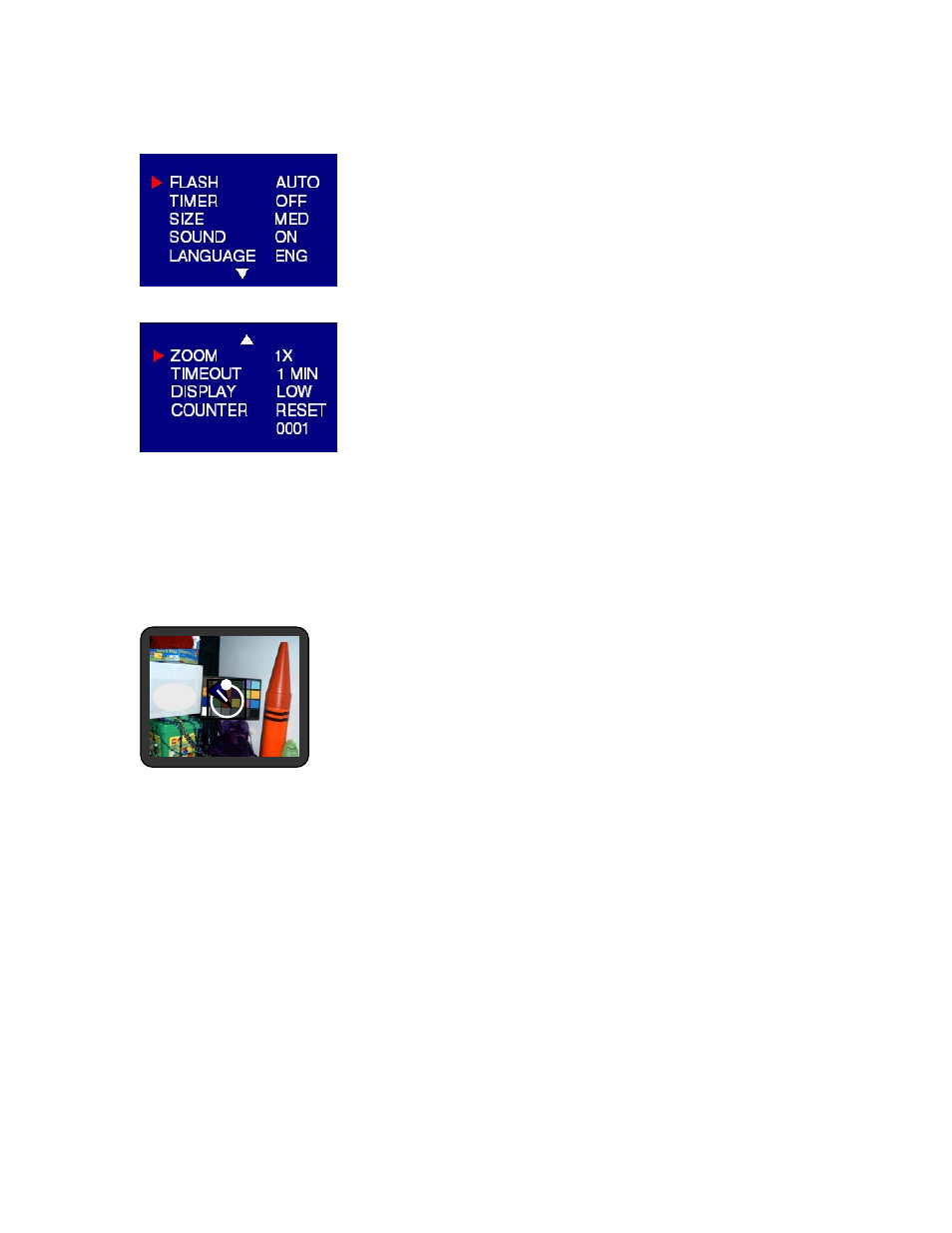 Capture mode with timer on | Mustek GSMART S50 User Manual | Page 10 / 23