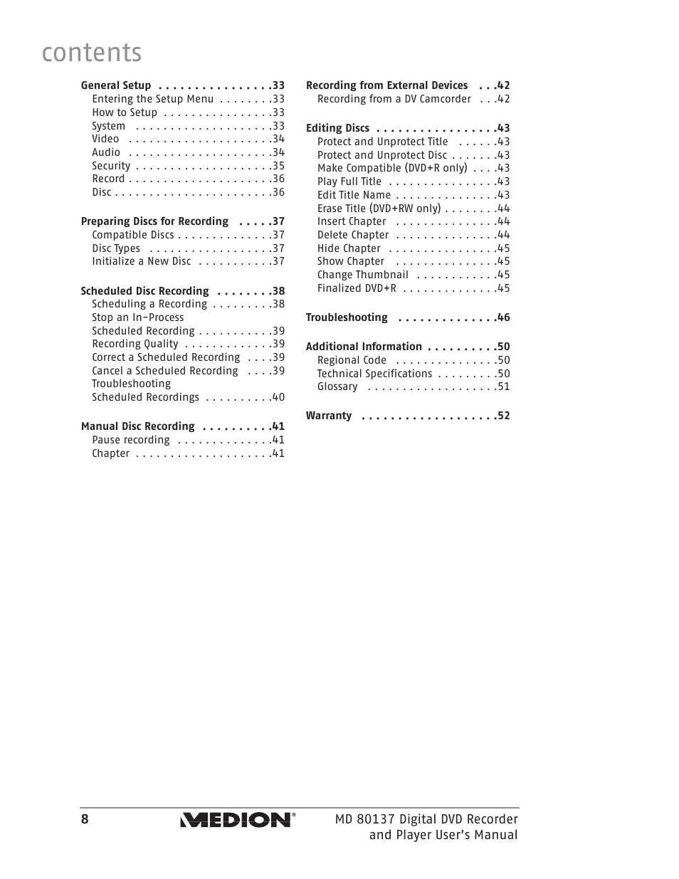 Medion MD 80137 User Manual | Page 8 / 53