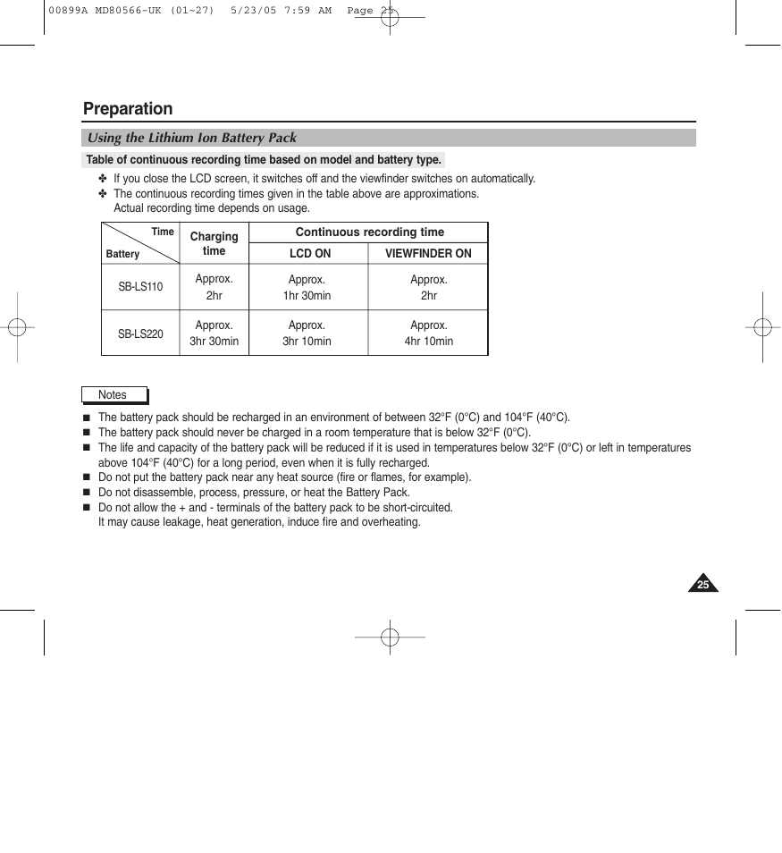 Preparation | Medion MD80566 User Manual | Page 25 / 87