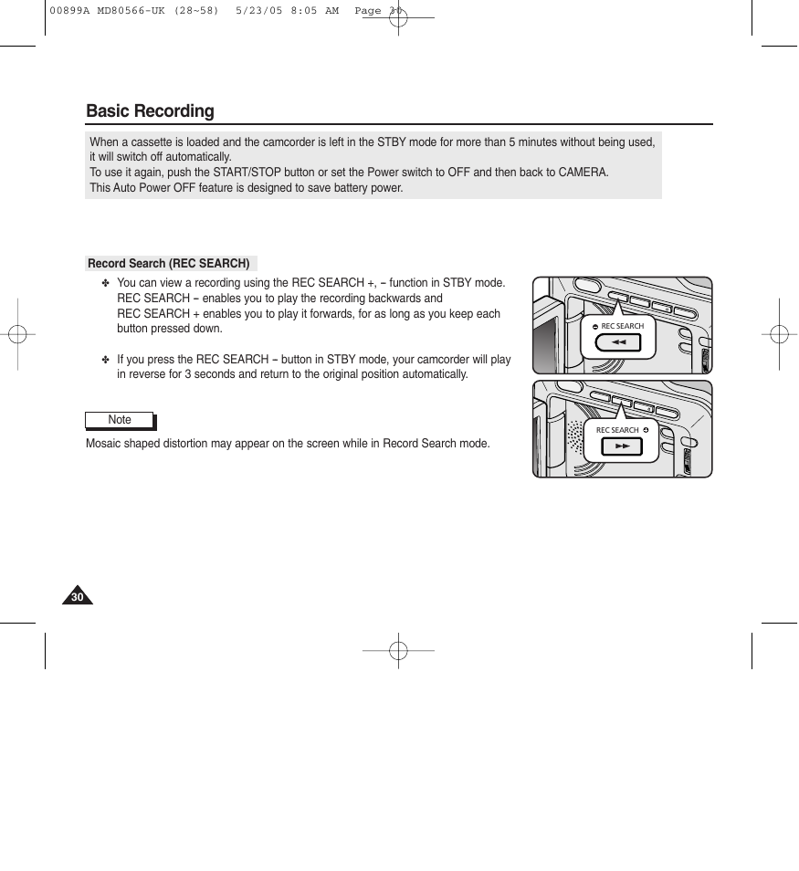 Basic recording | Medion MD80566 User Manual | Page 30 / 87