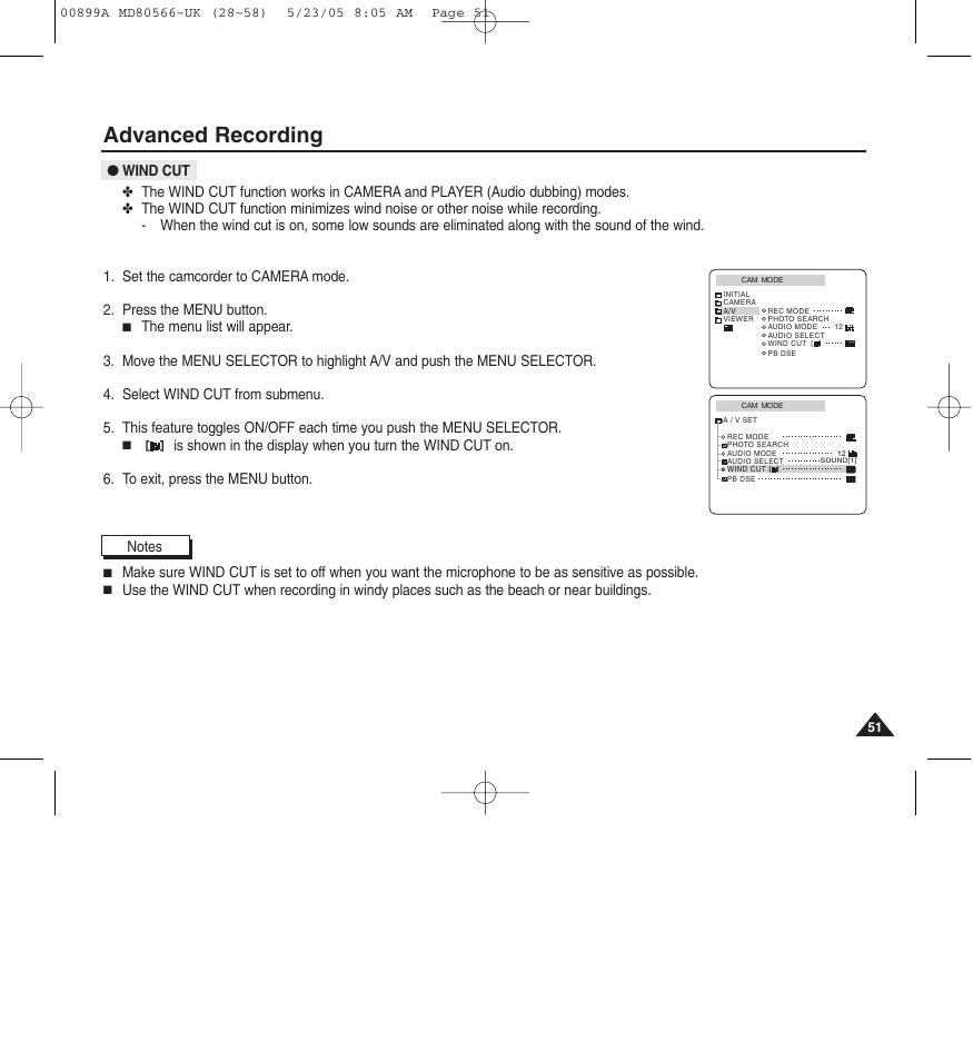 Advanced recording | Medion MD80566 User Manual | Page 51 / 87