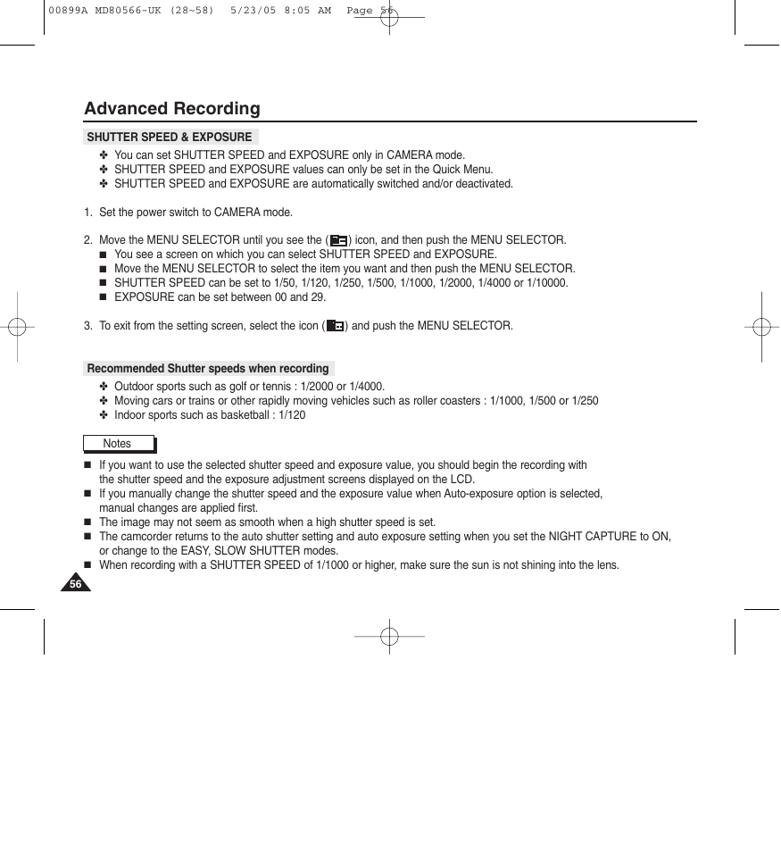 Advanced recording | Medion MD80566 User Manual | Page 56 / 87