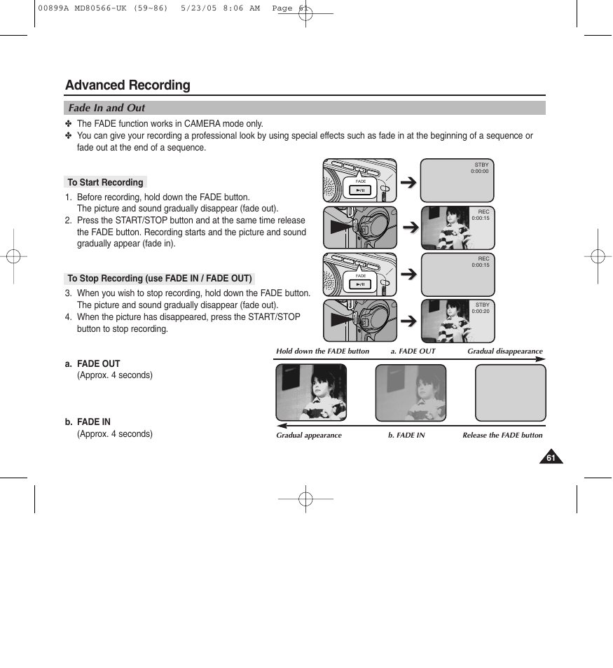 Advanced recording | Medion MD80566 User Manual | Page 61 / 87