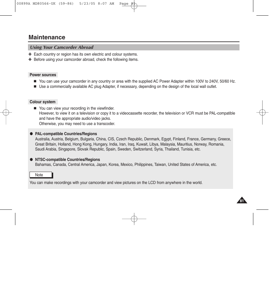 Maintenance | Medion MD80566 User Manual | Page 81 / 87