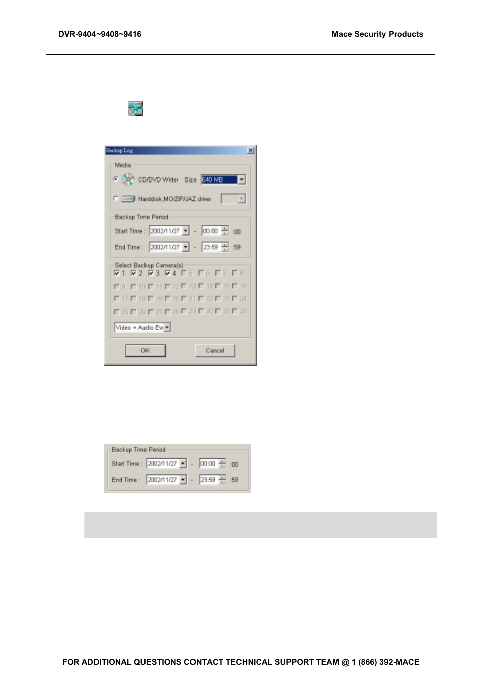 2 backup audio/video files | Mace DVR-9404 User Manual | Page 133 / 142