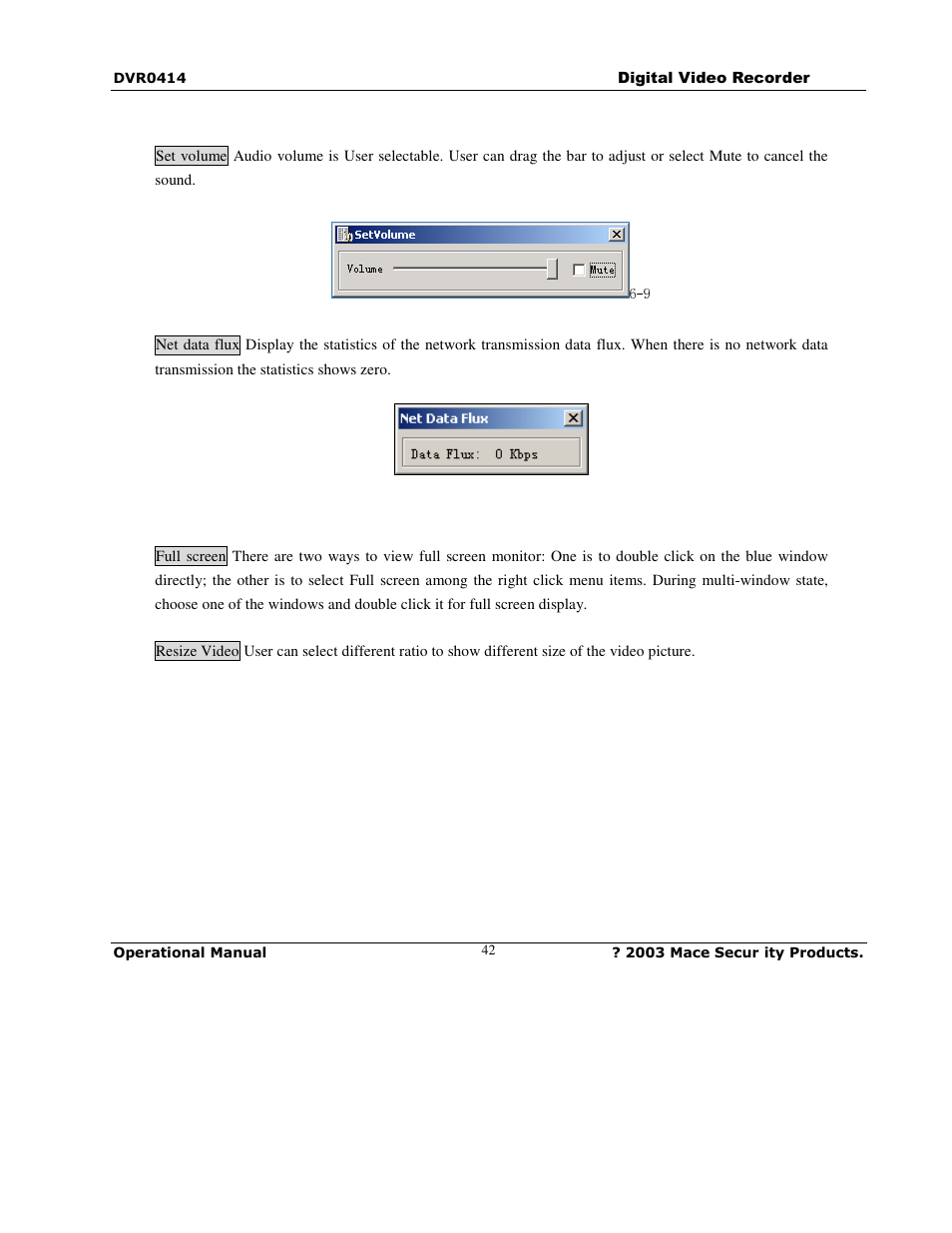 Mace DVR0414 User Manual | Page 42 / 64