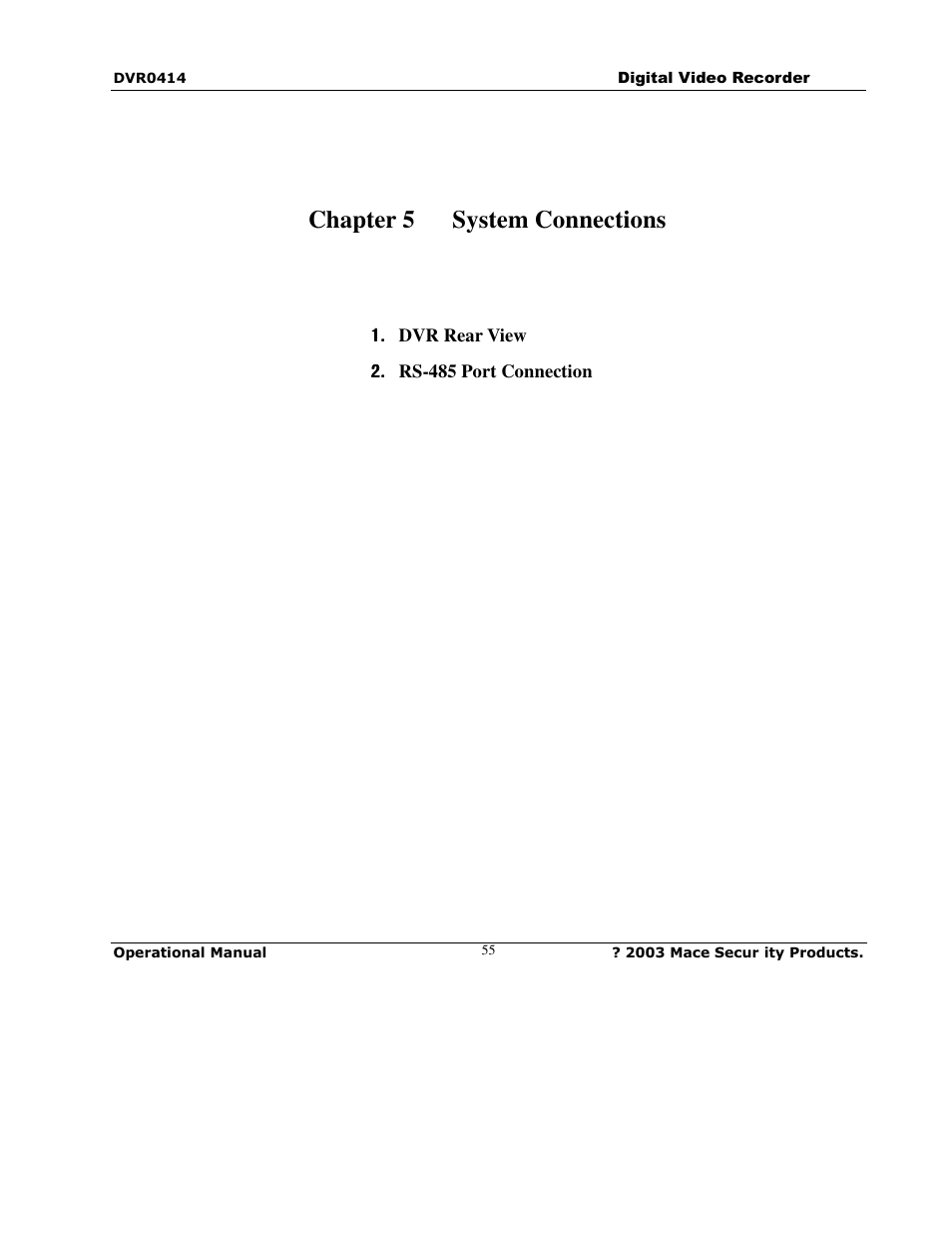 Mace DVR0414 User Manual | Page 55 / 64