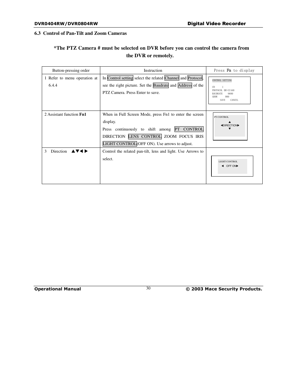 Mace DVR0804RW User Manual | Page 30 / 75
