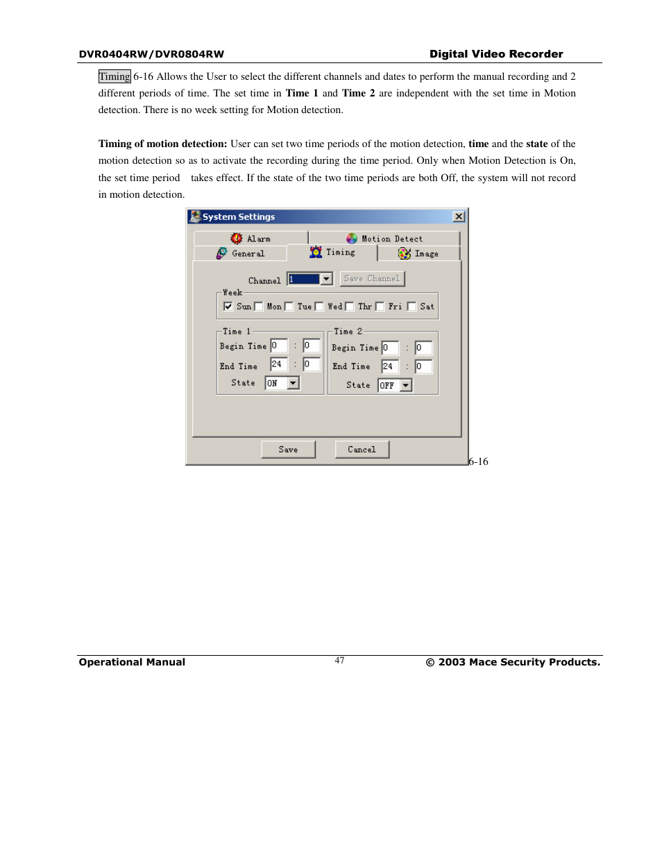 Mace DVR0804RW User Manual | Page 47 / 75