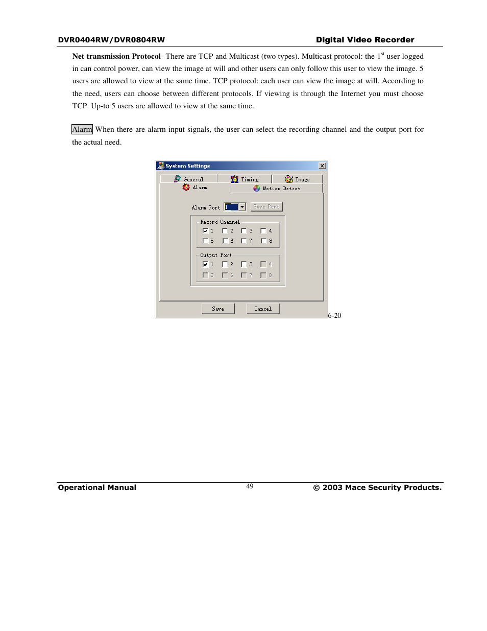 Mace DVR0404RW User Manual | Page 49 / 75